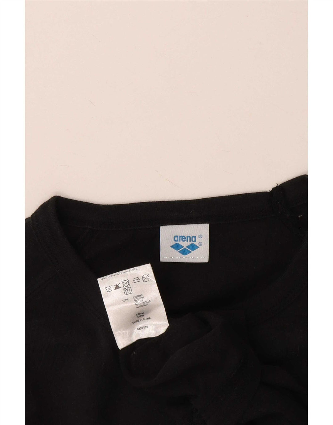 Arena - Camiseta gráfica para hombre, talla mediana, algodón negro