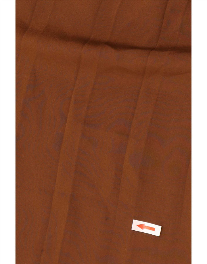 Pantalón Capri Cullotes Mujer Massimo Dutti Grande W32 L22 Marrón Poliéster