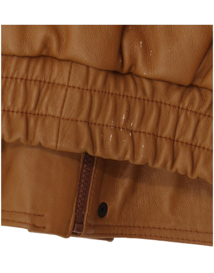 Pointers Chaqueta de cuero holgada para hombre UK 38 Cuero marrón medio