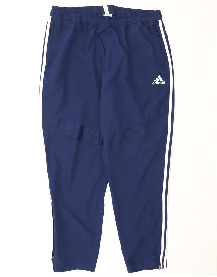 Adidas Hombre Climalite Pantalón Chándal XL Azul Marino Poliéster