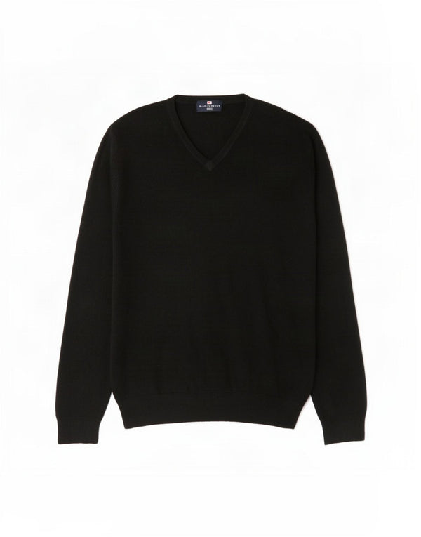 Marks & Spencer Suéter con Cuello en V para Hombre Grande Acrílico Negro