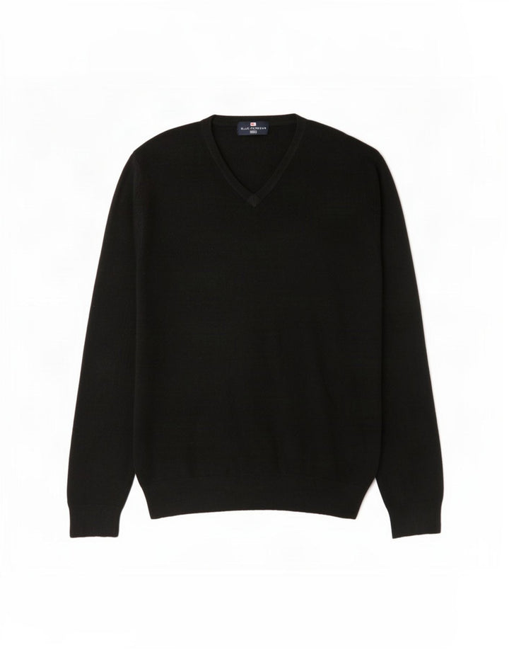 Marks & Spencer Suéter con Cuello en V para Hombre Grande Acrílico Negro