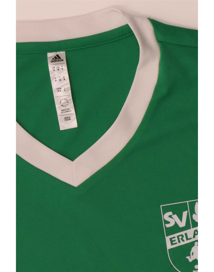 Adidas Hombre Aeroready Graphic Camiseta Top Poliéster Verde Medio