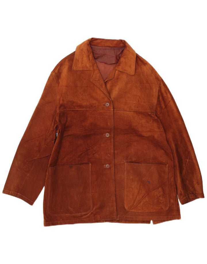 CONBIPEL Chaqueta de ante para mujer IT 46 Cuero marrón grande