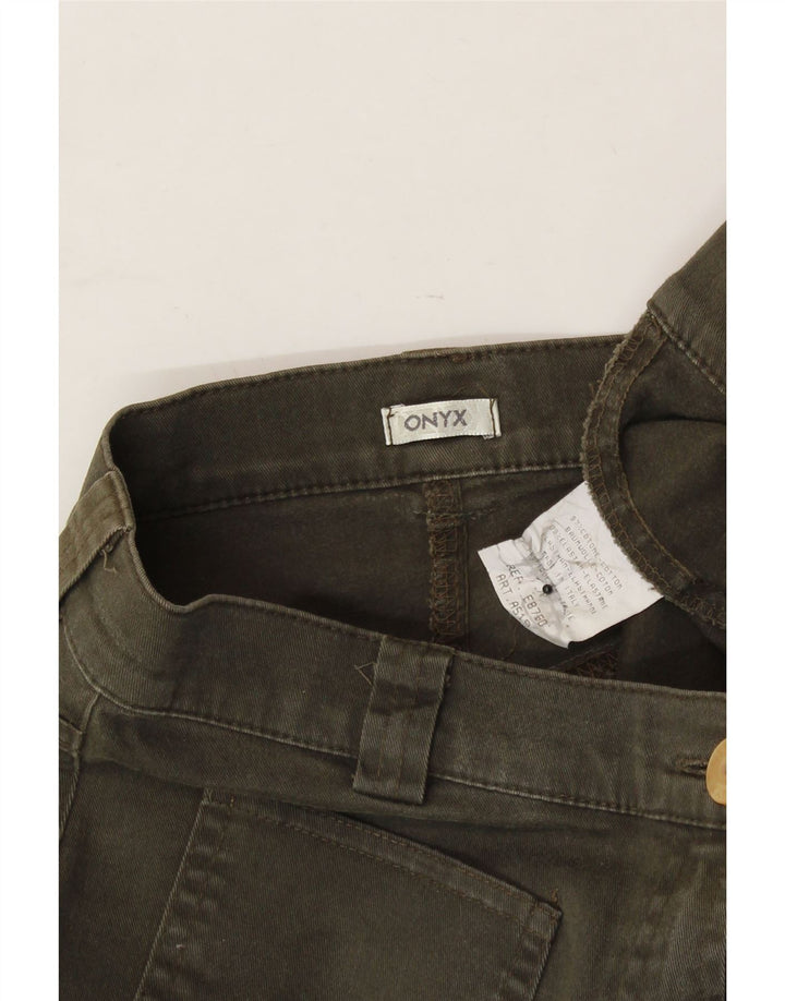 ONYX Womens Bootcut Jeans W26 L31 Khaki Cotton Vintage Onyx and Second-Hand Onyx from Messina Hembry 