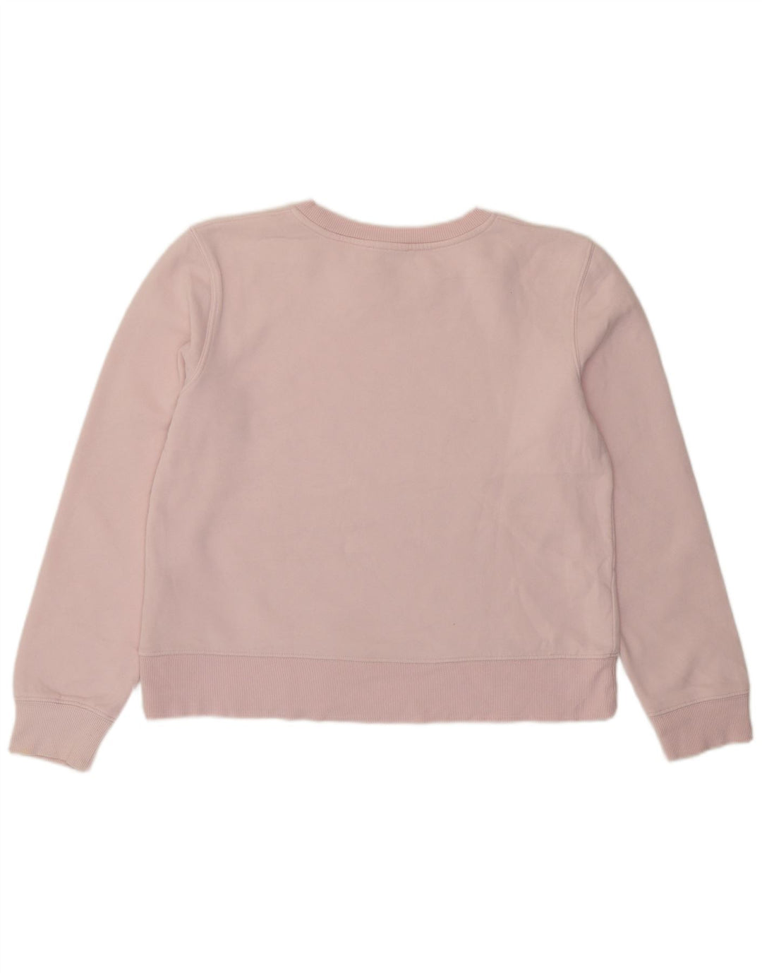 Zara Mujer Sudadera Jumper UK 12 Mediano Rosa Algodón