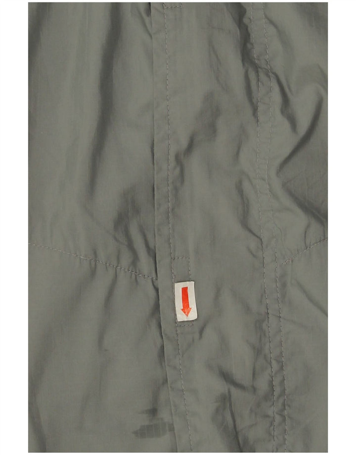 Adidas Chaqueta impermeable para hombre UK 40 Grande Gris Colorblock Poliéster