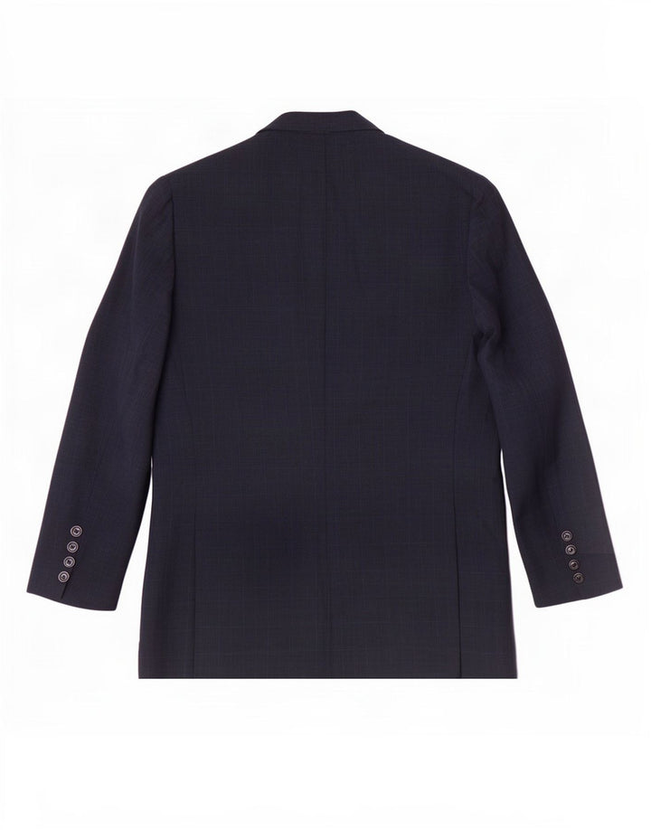 Zara Chaqueta tipo blazer de 2 botones para hombre EU 52 Grande Poliéster a cuadros azul marino