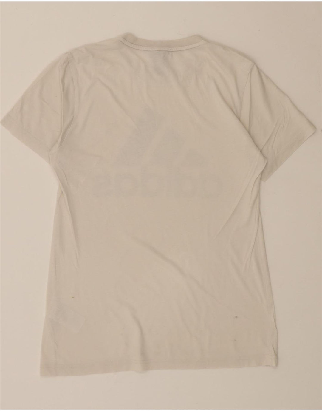 ADIDAS Mens Graphic T-Shirt Top Small White Cotton Vintage Adidas and Second-Hand Adidas from Messina Hembry 