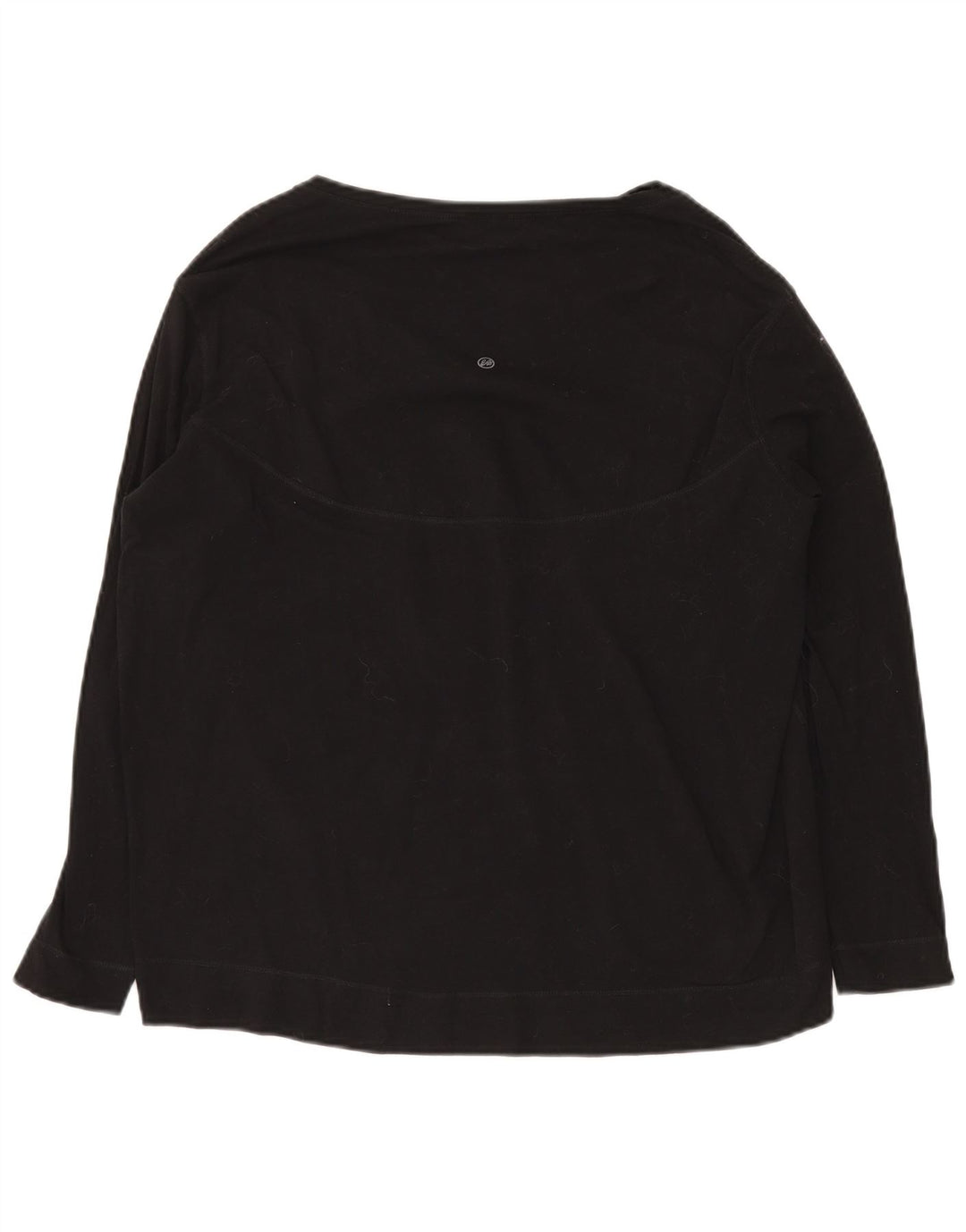 Eddie Bauer Top extragrande para mujer Manga larga UK 10 Small Algodón negro