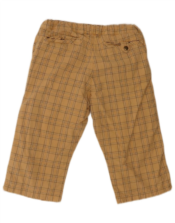 TRUSSARDI JUNIOR Boys Cargo Bermuda Shorts 11-12 Years W26  Beige Check