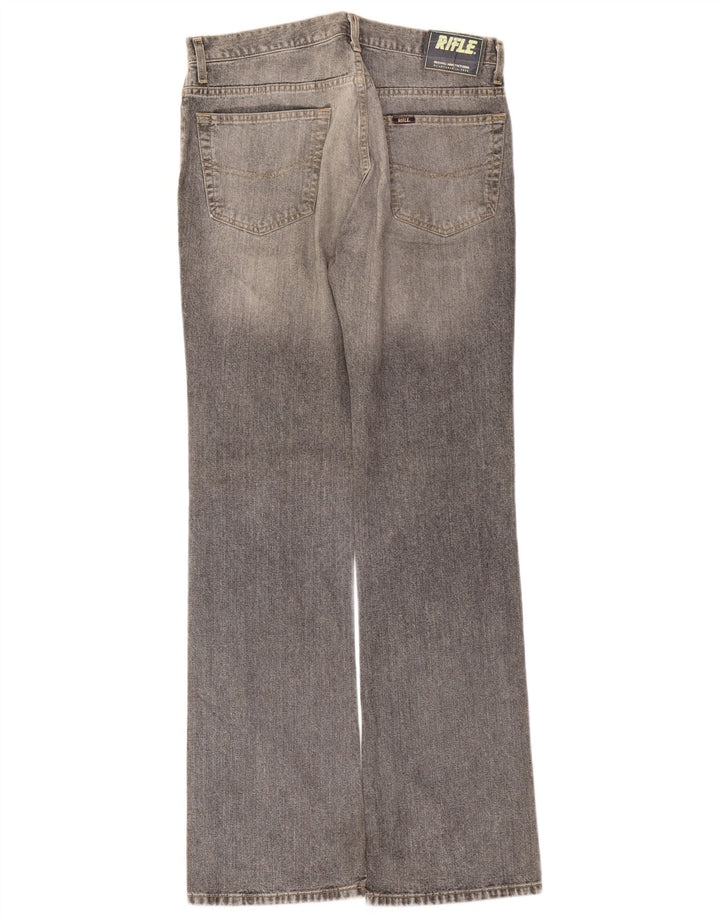 Vaqueros con corte bota para hombre Rifle W33 L34 Algodón gris