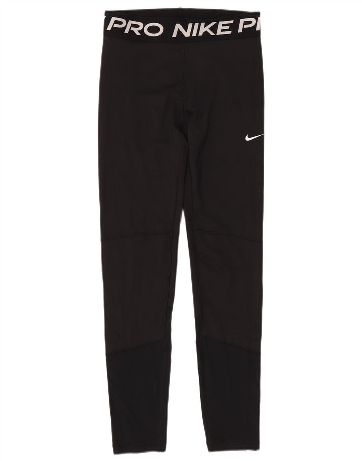Leggings NIKE Dri Fit Graphic para niñas 13-14 años XL Poliéster negro