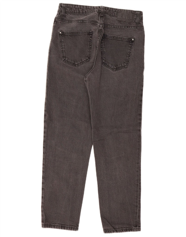Zara Vaqueros Cónicos Para Mujer EU 38 Small W28 L27 Negro