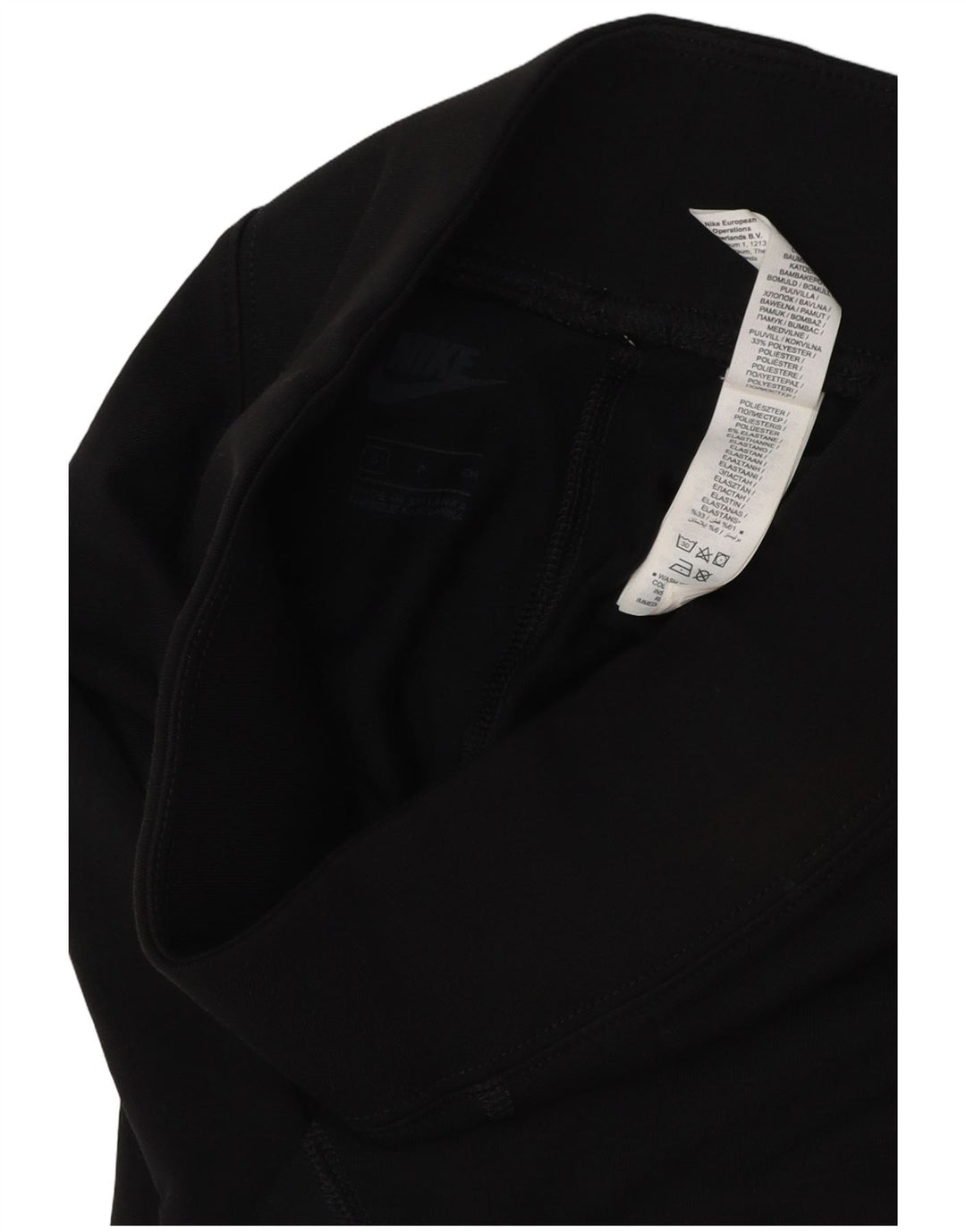 NIKE Leggings gráficos para mujer UK 10 Small Poliéster negro