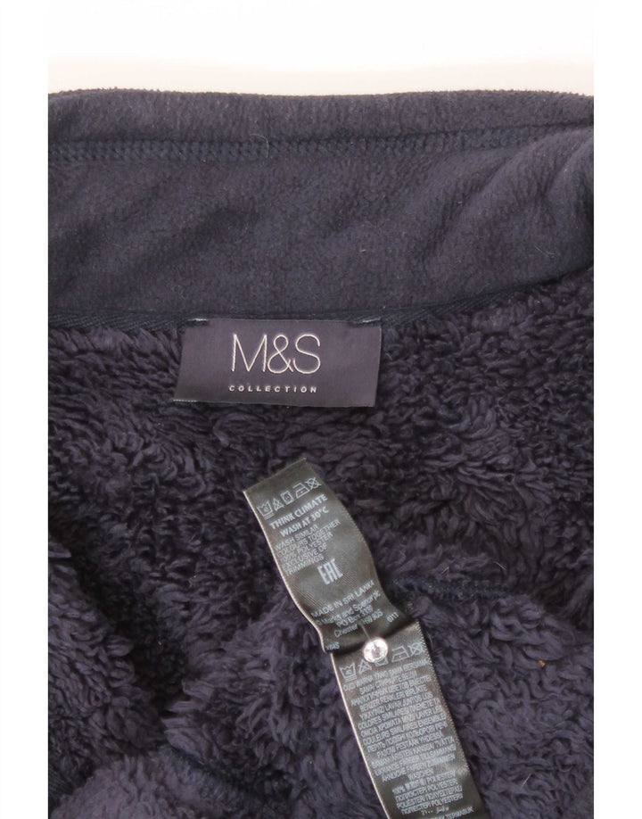 Marks & Spencer Chaqueta polar extragrande para mujer UK 18 XL Poliéster azul marino