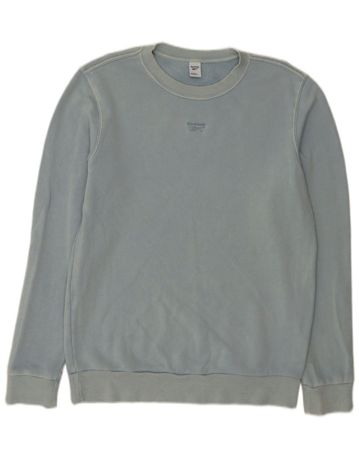 Reebok - Sudadera para mujer (talla 40), color azul medio