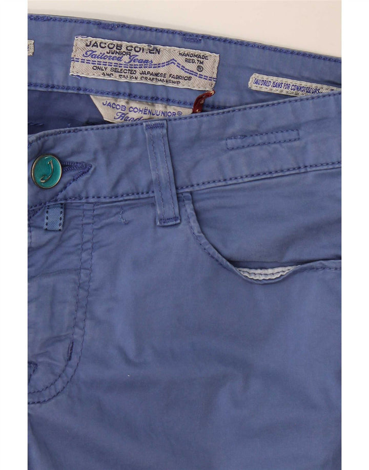 Jacob Cohen Pantalones informales ajustados para mujer W30 L31 Azul