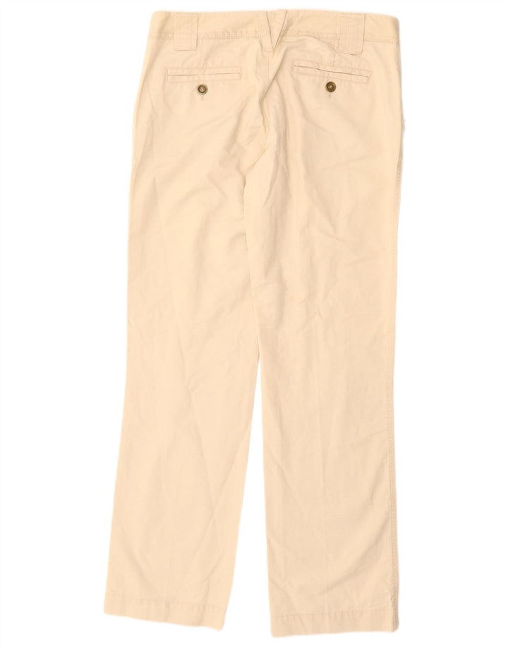 MASSIMO DUTTI Pantalón chino recto para mujer EU 42 Large W32 L33 Beige