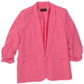 Marks & Spencer Chaqueta Blazer Abierta de Manga 3/4 para Mujer UK 40 Rosa Mediano