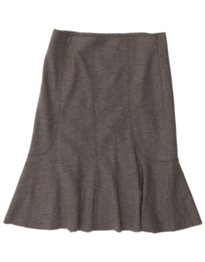 Luisa Spagnoli Falda trompeta para mujer IT 44 Medium W30 Lana gris