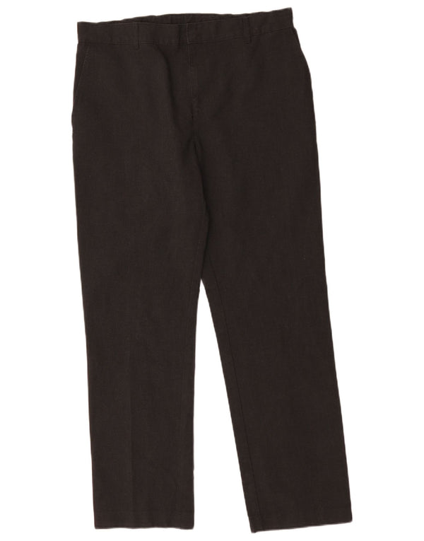 Marks & Spencer Pantalones chinos rectos para niños 15-16 años W34 L29 Gris