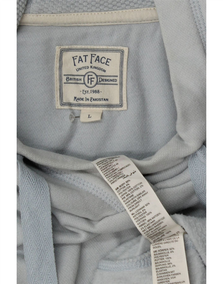 Sudadera con capucha para hombre Fat Face Jersey grande de algodón azul