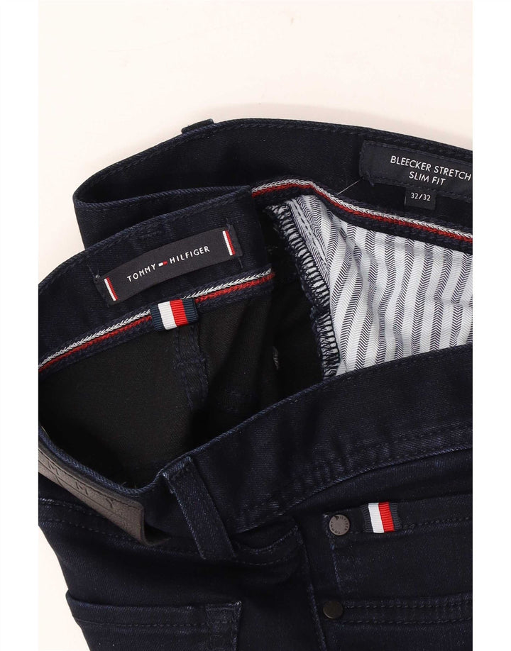 Tommy Hilfiger Vaqueros ajustados Bleecker para hombre W32 L32 Azul marino