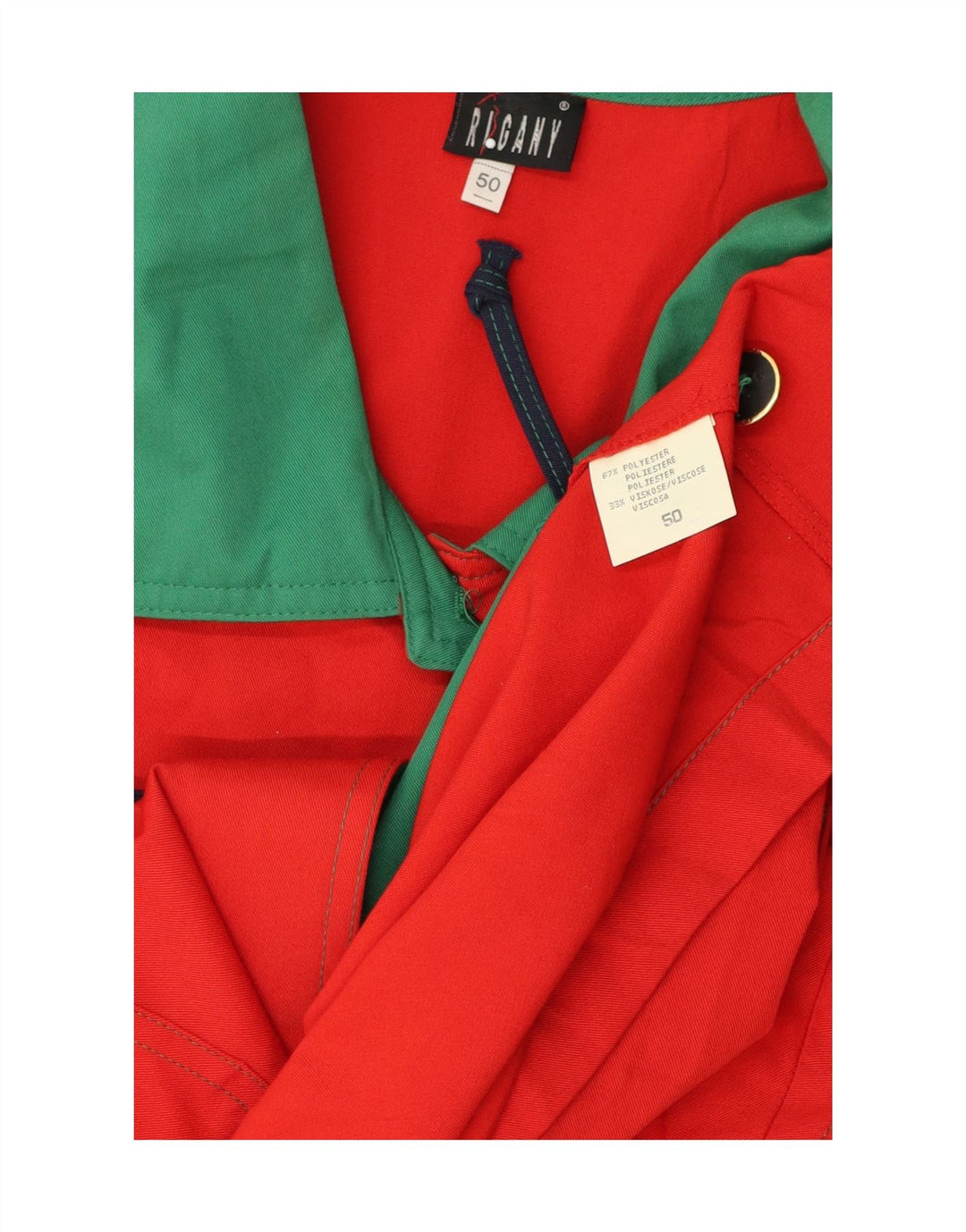 RIGANY Womens Gilet EU 50 2XL Red Polyester