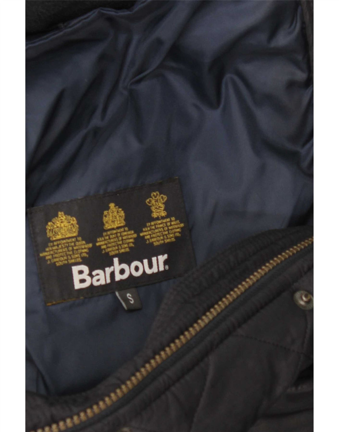 Barbour Chaqueta acolchada para hombre UK 36 Small Poliéster azul marino