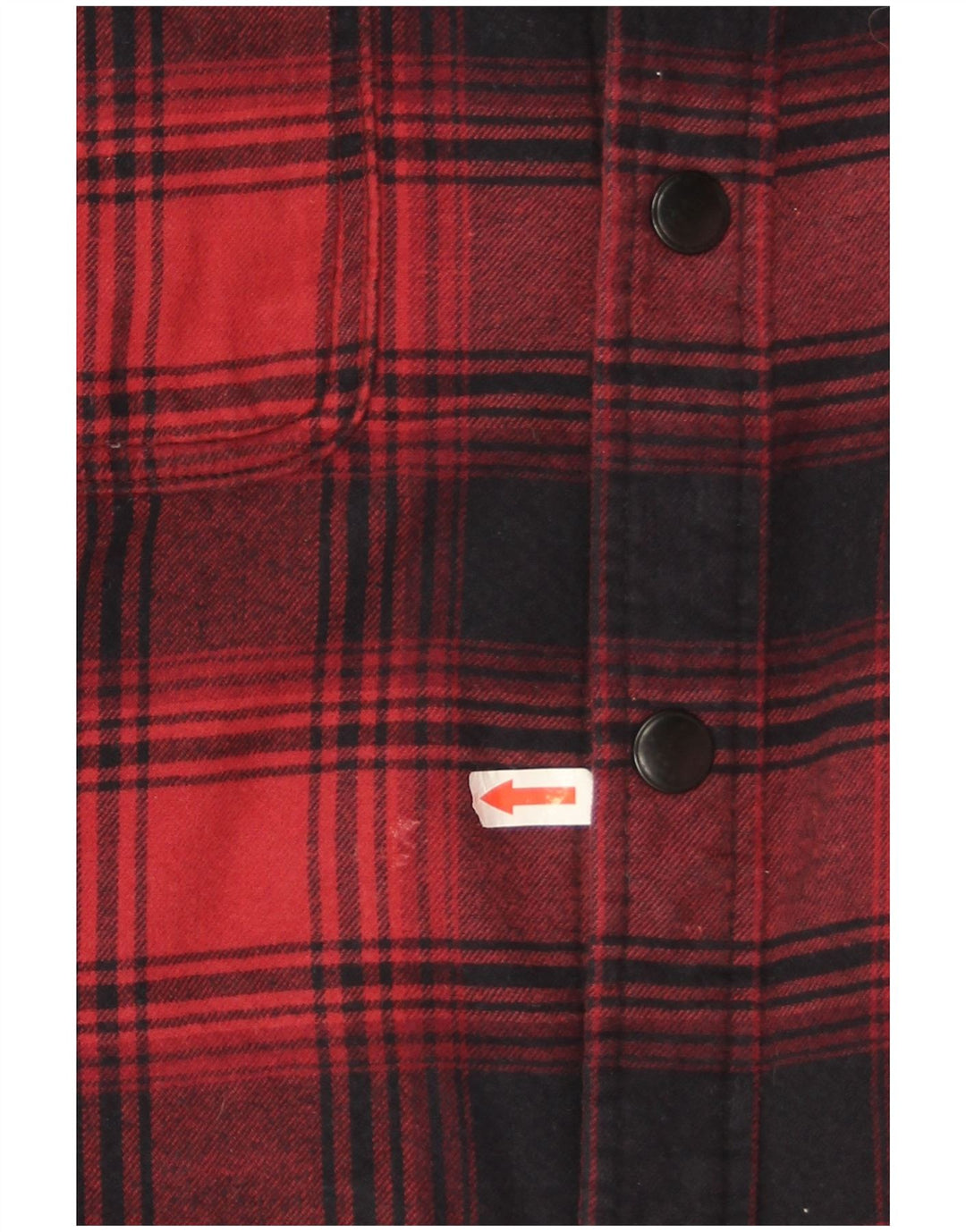Marks & Spencer Camisa de franela regular para hombre, talla 2XL, cuadros rojos