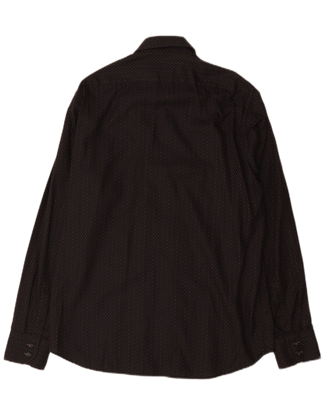 Hugo Boss Camisa Hombre Talla 41 15 Mediana Algodón Manchado Negro