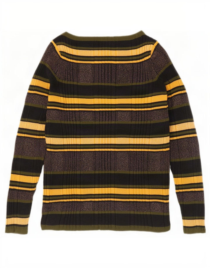 Marks & Spencer Jersey con cuello barco para mujer, talla 40, talla grande, multicolor