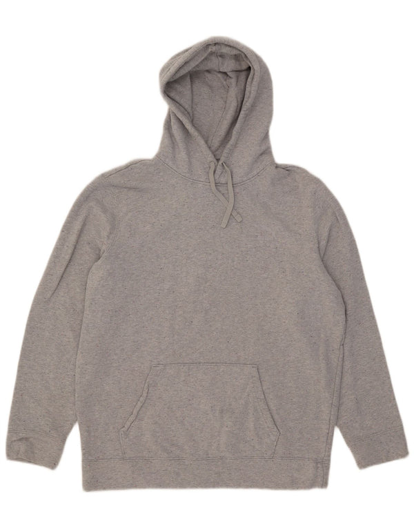 Puma - Sudadera con capucha para hombre, talla grande, algodón moteado gris