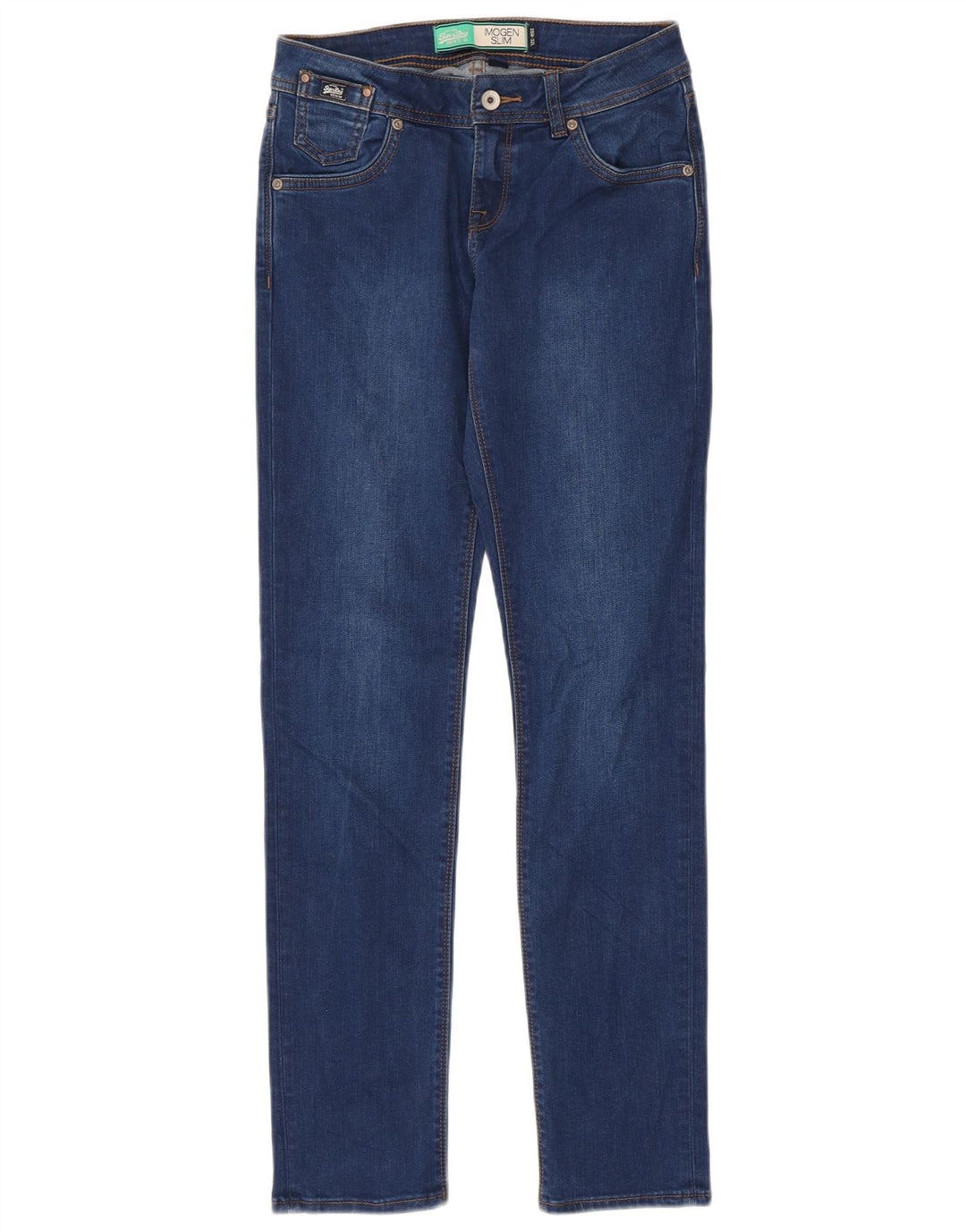 Vaqueros Superdry Imogen Slim W26 L32 Algodón Azul Mujer