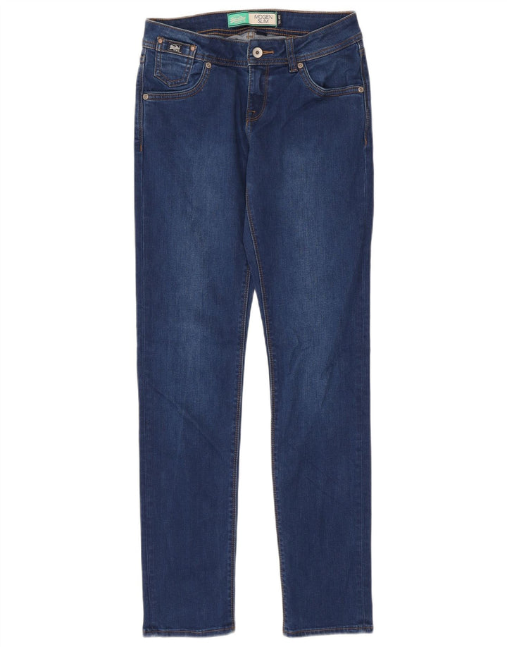 Vaqueros Superdry Imogen Slim W26 L32 Algodón Azul Mujer