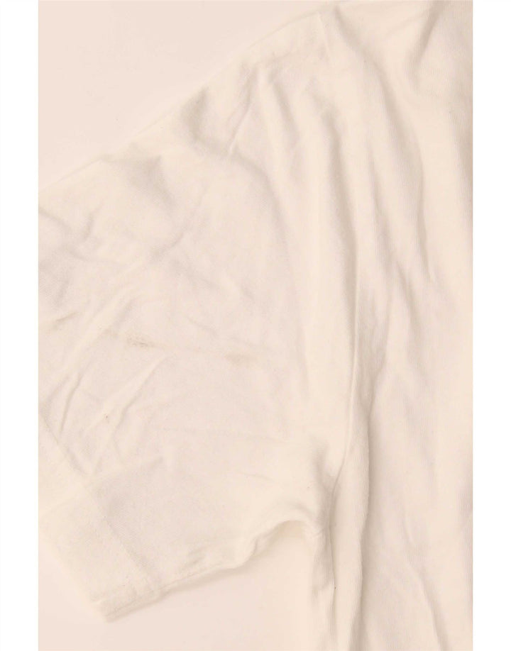 Champion Camiseta Hombre Top Medium Blanco Algodón