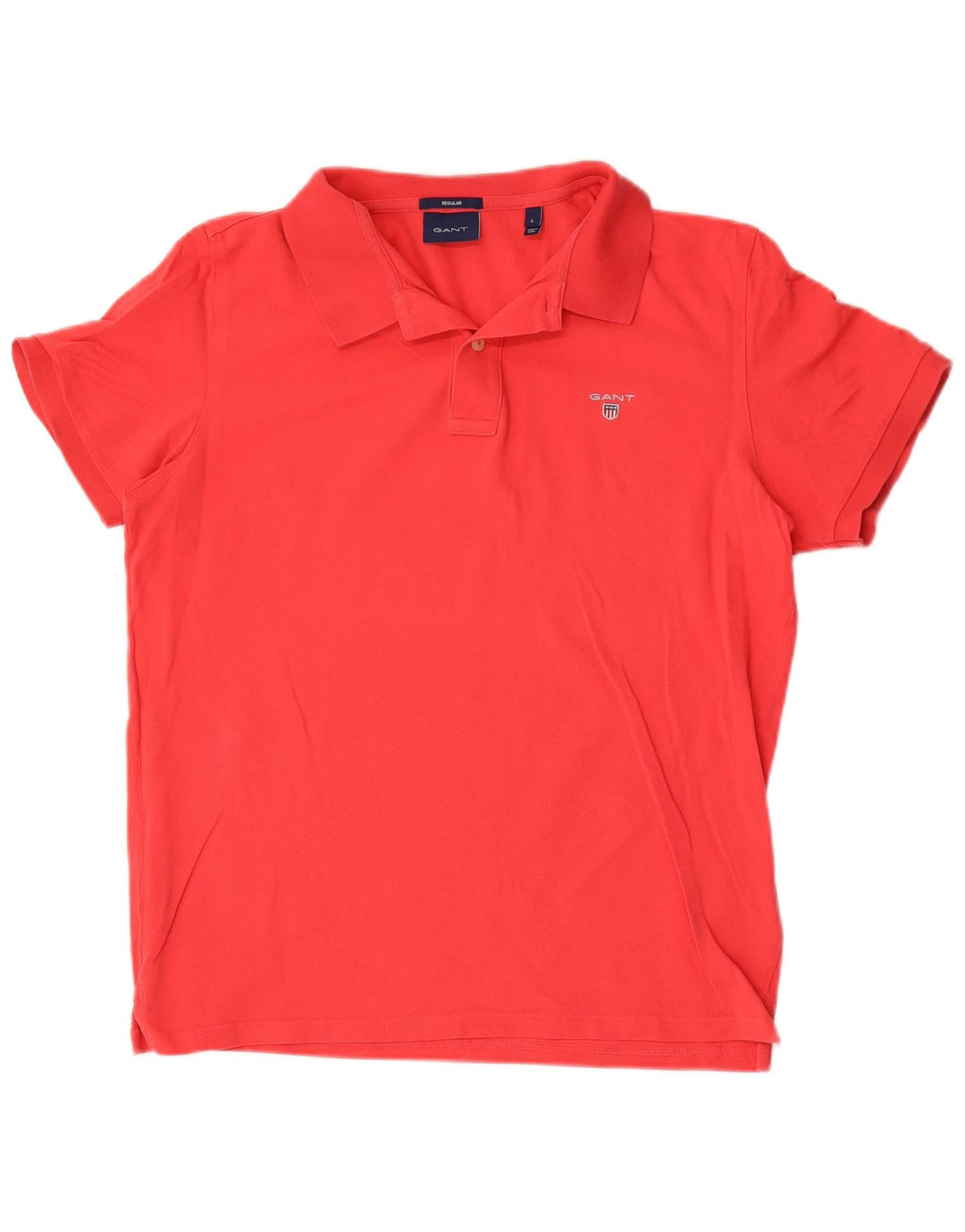 Gant Polo Regular Para Hombre Algodón Rojo Grande