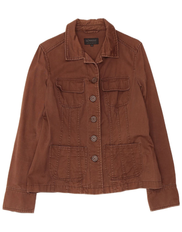 Awear Chaqueta utilitaria para mujer UK 44 Algodón marrón medio