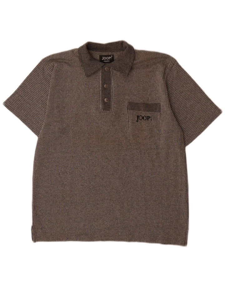 Joop Polo De Algodón A Rayas Gris Medio Hombre