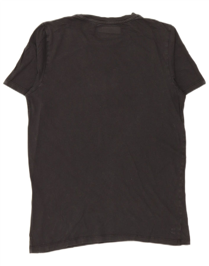 Jack & Jones - Camiseta gráfica para hombre, talla pequeña, color negro