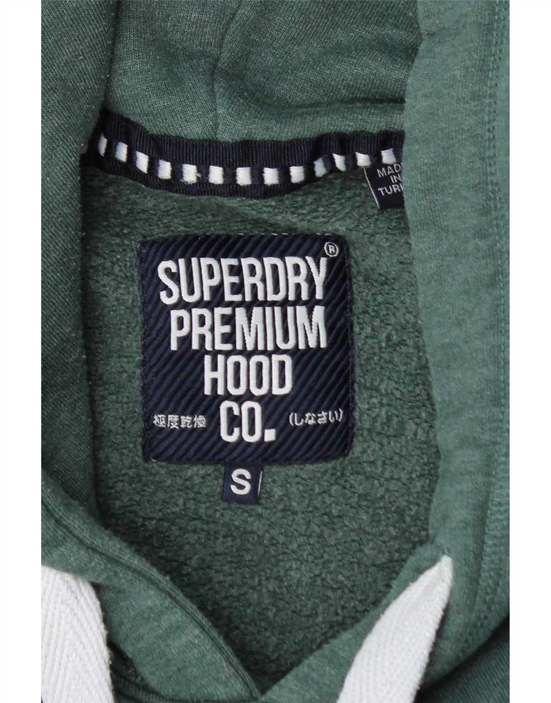 SUPERDRY Jersey con capucha y gráfico Yokohama de algodón verde pequeño para hombre