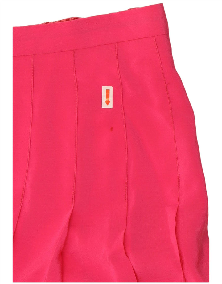 Vintage mujer falda plisada W26 pequeño rosa