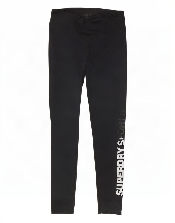Superdry Leggings Gráficos Para Mujer UK 42 Mediano Negro