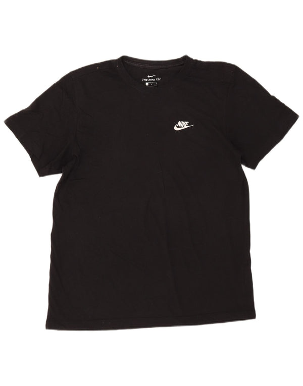 Nike Mens T-Shirt Top Medium Black Cotton