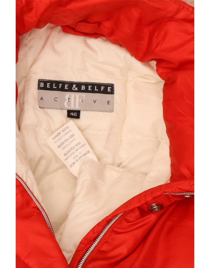 Belfe & Chaqueta acolchada extragrande con capucha para mujer IT 46 Poliéster rojo grande