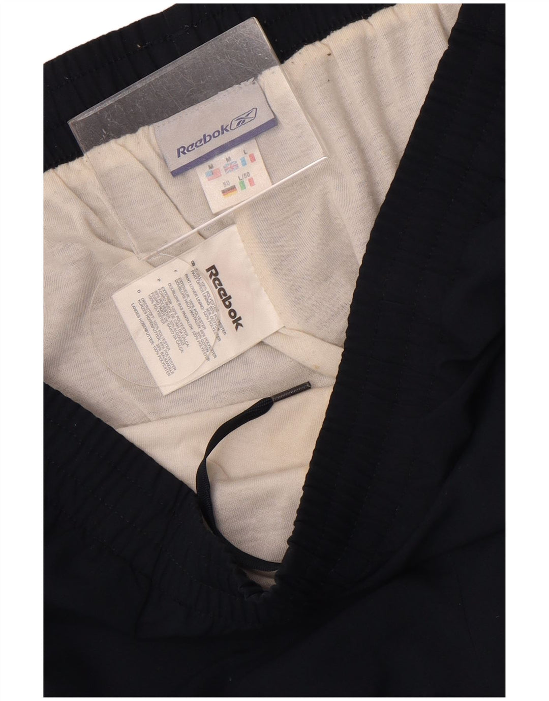 REEBOK Pantalón Chándal Hombre Joggers Medium Azul Marino Poliéster