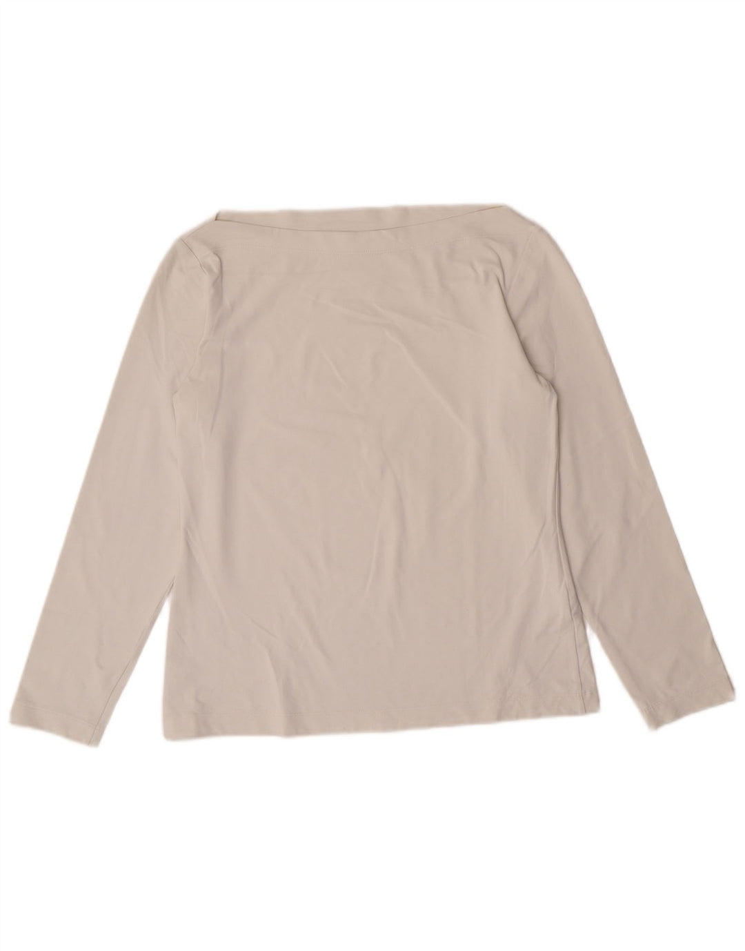 Sportmax Top corto para mujer de manga larga UK 12 Medium Off White Poliamida