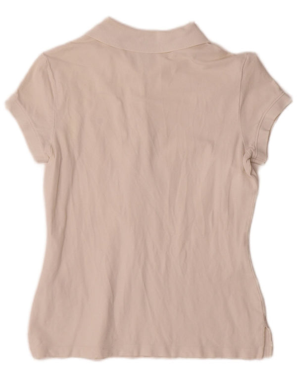 Tommy Hilfiger Polo para mujer UK 10 Small White Cotton