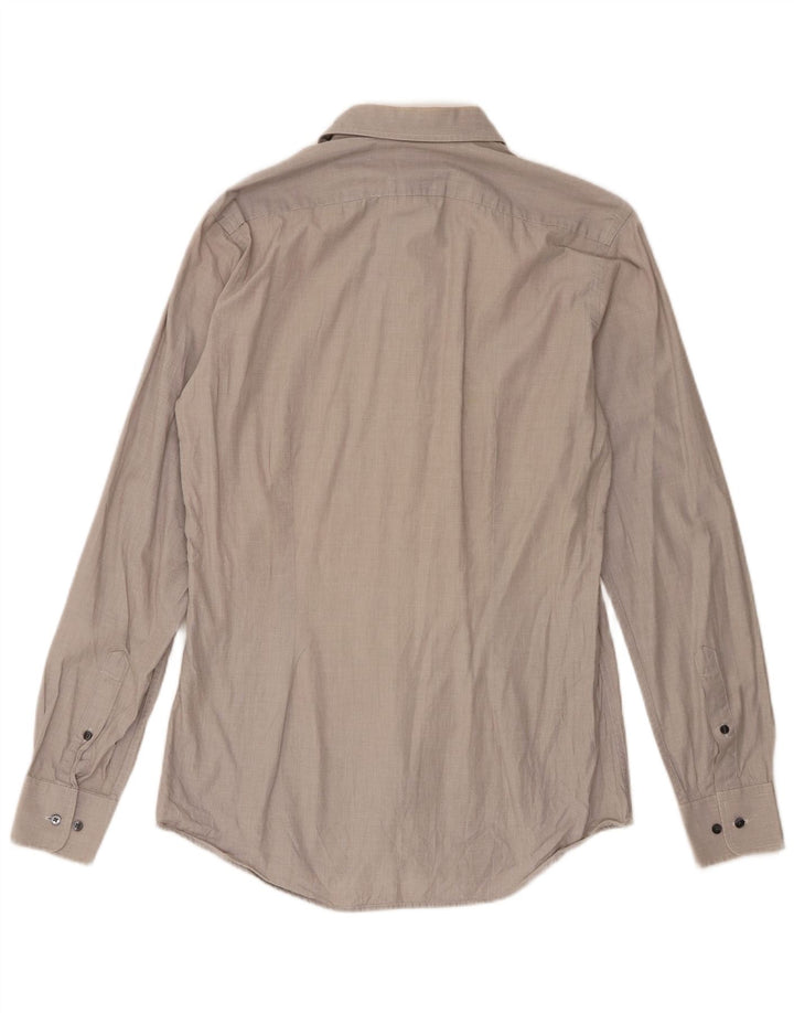 Camisa Calvin Klein Hombre Algodón Gris Medio